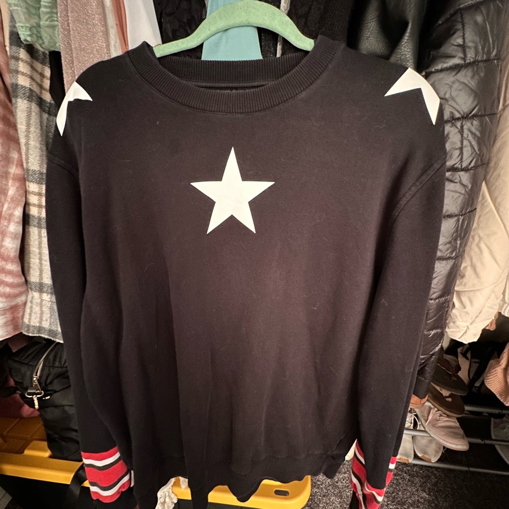 Givenchy Black Sweater with White Star